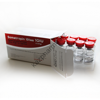 Гормон роста CanadaPeptides Somatropin 191aa (10 флаконов по 10 ед) - Астана